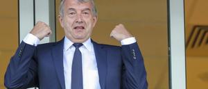 Freut sich gerne: DFB-Präsident Wolfgang Niersbach.