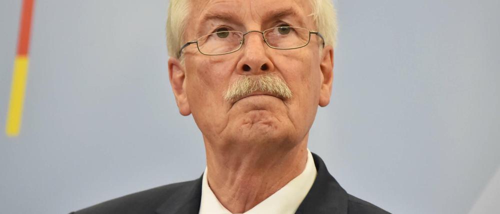 Generalbundesanwalt Harald Range, aufgenommen am 04.06.2014 in Karlsruhe (Baden-Württemberg).