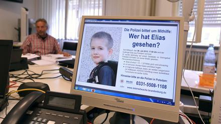 Suche nach Elias. Die Polizei hat weiter keine Spur von dem Sechsjährigen aus Potsdam.