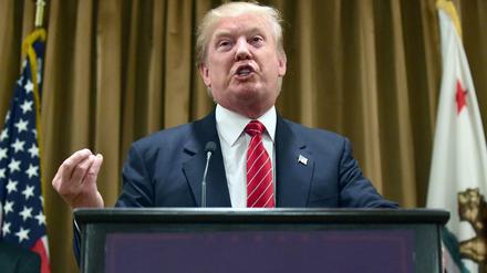 Der Getriebene: Donald Trump betreibt in den USA einen Vorwahlkampf der harten Sorte.