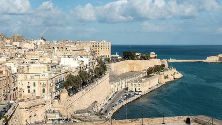 Die Hafenstadt Valletta, die Hauptstadt der Insel Malta