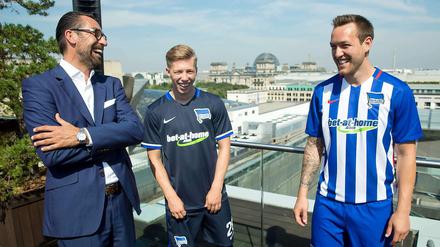 Friede, Freude, Eierkuchen. Hertha BSC hat einen neuen Trikotsponsor.