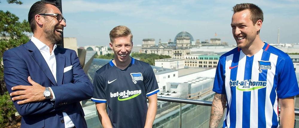 Friede, Freude, Eierkuchen. Hertha BSC hat einen neuen Trikotsponsor.