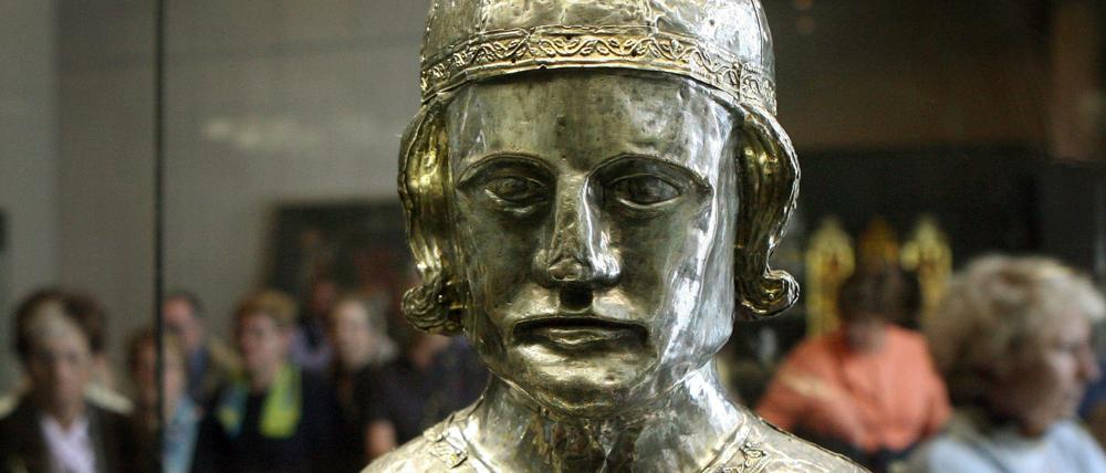 Das Büstenreliquiar des heiligen Cosmas aus dem Welfenschatz.