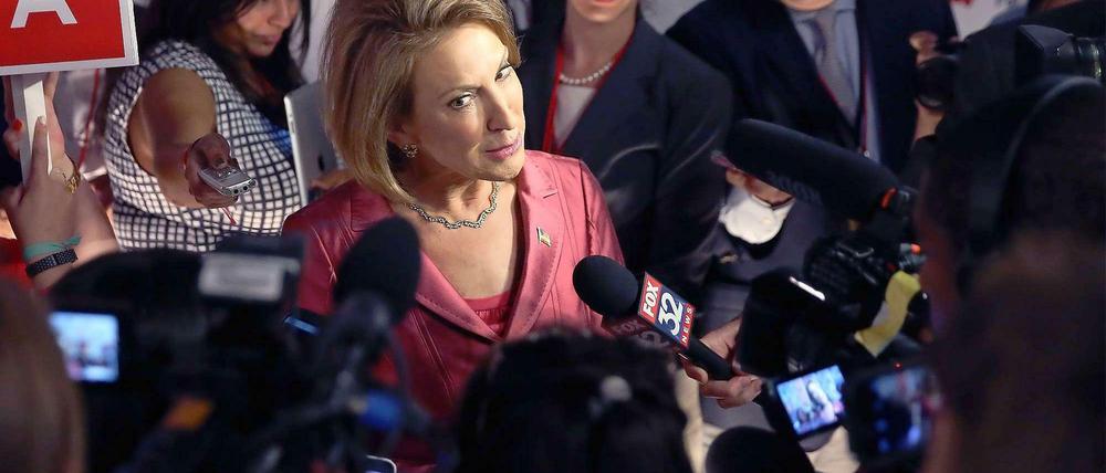 Hatte am Donnerstag die Aufmerksamkeit der Medien sicher: Carly Fiorina.
