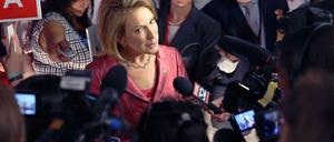 Hatte am Donnerstag die Aufmerksamkeit der Medien sicher: Carly Fiorina.