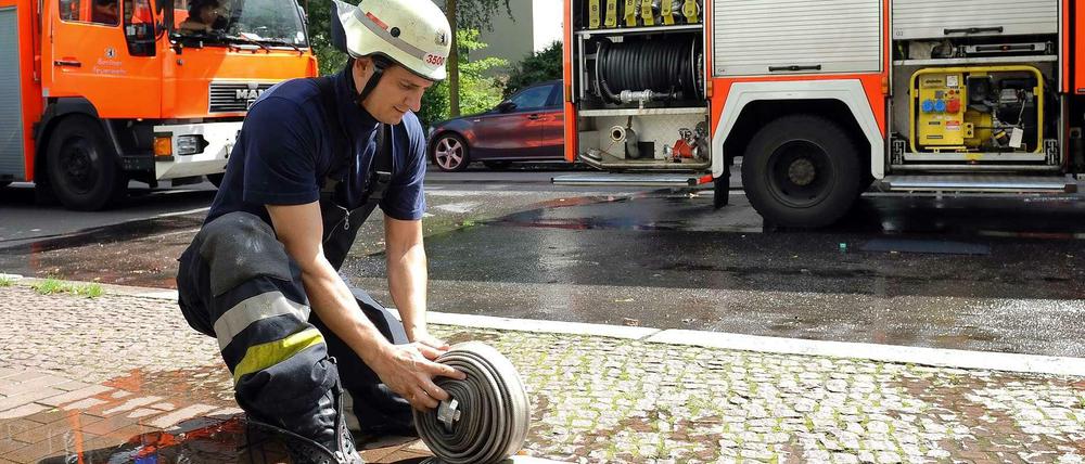 Auch die Feuerwehr war in Karow im Einsatz.