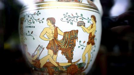 Eine Vase aus Griechenland.