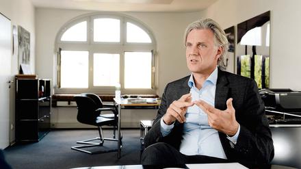 Stephan Schwarz, Präsident der Handwerkskammer Berlin und Geschäftsführer der Gebäudereinigungsfirma GRG Services.