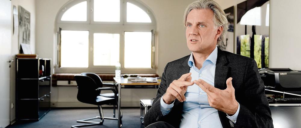 Stephan Schwarz, Präsident der Handwerkskammer Berlin und Geschäftsführer der Gebäudereinigungsfirma GRG Services.