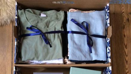 So sieht der Inhalt von Sarahs Zalon-Paket aus.