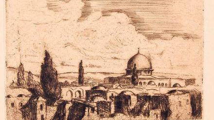 Alte Skyline. Hermann Strucks Radierung „Jerusalem“.