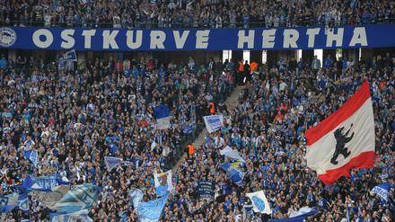 Die Hertha-Ostkurve fand sich etwas überraschend auf einem HSV-Fanshirt wieder.