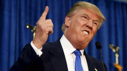 Präsidentschaftskandidat Donald Trump von den Republikanern hats gerne deutlich.