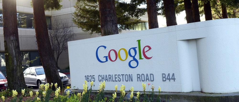 Der Google Hauptsitz in Mountain View, Kalifornien. 
