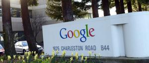 Der Google Hauptsitz in Mountain View, Kalifornien.