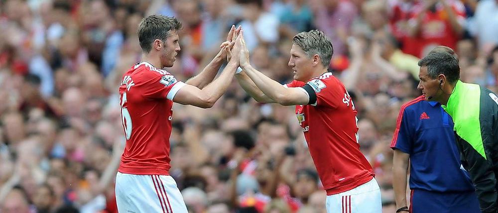 "What a feeling": Bastian Schweinsteiger bei seinem Premier-League-Debüt.