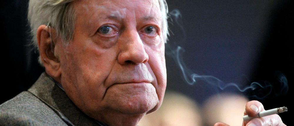 Alt-Bundeskanzler Helmut Schmidt (SPD)