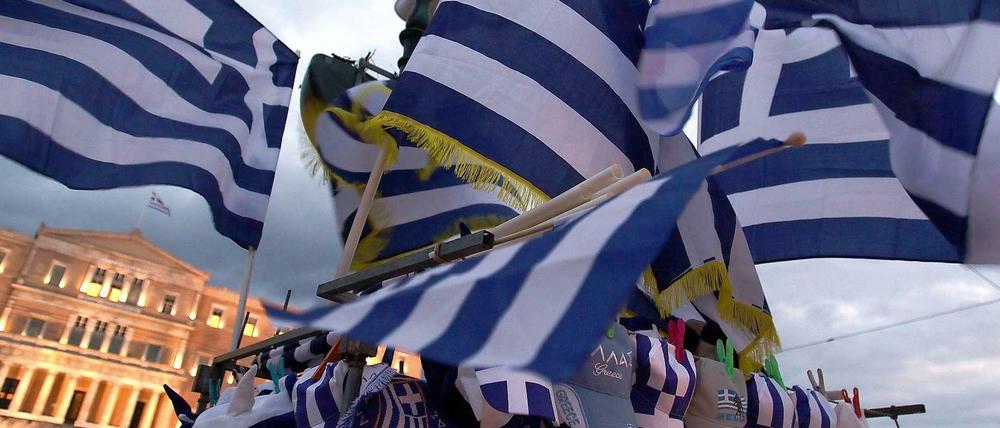 Griechische Flaggen