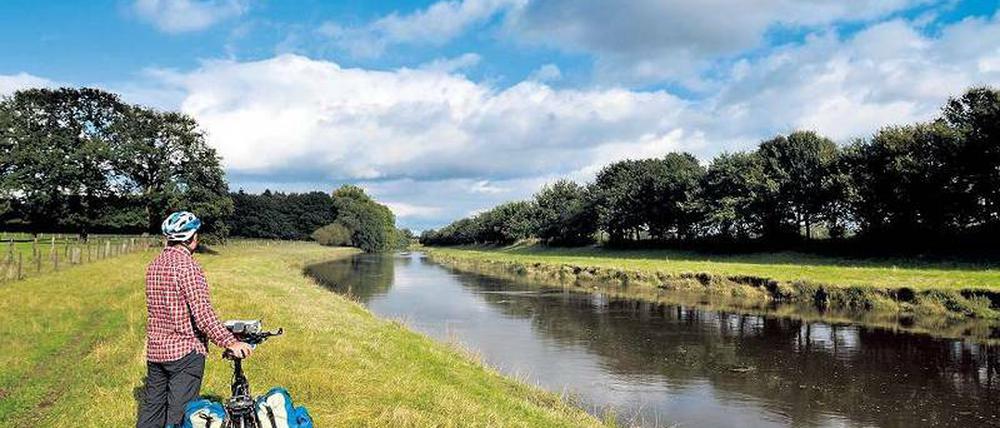 Stille. Auf den Wegen an Hase und Ems können Radler oft nur staunen: An den schönsten Stellen treffen sie keine anderen Menschen.