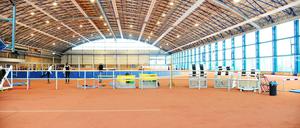 Das Sportforum Berlin in Hohenschönhausen, aufgenommen am 30. Januar 2013, Olympia- und Bundesstützpunkt sowie Eliteschule des Sports.