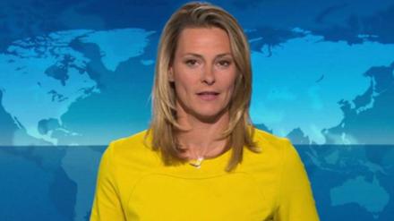 Klar und deutlich: Anja Reschke spricht ihren Kommentar in den "Tagesthemen" am vergangenen Mittwoch