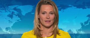 Klar und deutlich: Anja Reschke spricht ihren Kommentar in den "Tagesthemen" am vergangenen Mittwoch