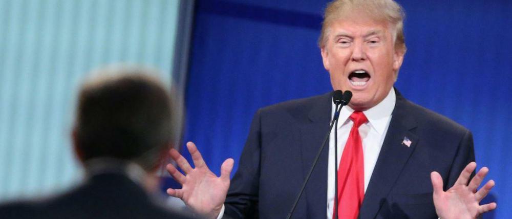 Donald Trump im TV-Duell.