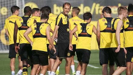 Nicht mehr so exponiert: BVB-Trainer Tuchel steht in der öffentlichen Wahrnehmung nicht so im Vordergrund wie es Jürgen Klopp tat.
