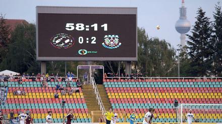 Trotz Elfmeter und ansehnlichem Spiel gelang dem BFC Dynamo auch in der letzten halben Stunde kein Treffer.