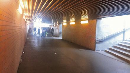 Der Tunnel an der Landsberger Alle ist wenig einladend.
