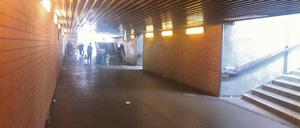 Der Tunnel an der Landsberger Alle ist wenig einladend.