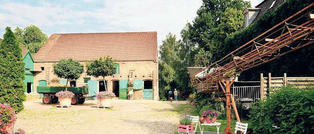 Mittag gibt’s um zwölf. Der Reiterhof Kühne-Sironskis sind auf Springreiterei spezialisiert. 