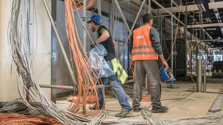 Imtech ist am BER für Heizung, Lüftung, Sanitär und Elektroarbeiten zuständig. 