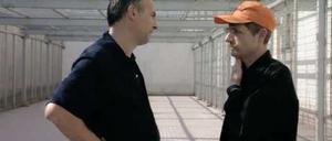 Filmemacher Andrei Schwartz (links) und der verurteilte Mörder Gabriel