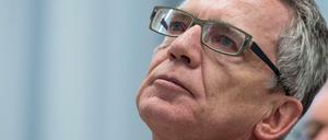 Innenminister Thomas de Maizière (CDU) 