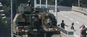 Militärs aus USA und Südkorea bei einer Militärübung in Südkorea. Nordkorea gefällt das gar nicht.