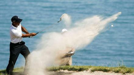 Leider mittlerweile ein gewohntes Bild: Bei Tiger Woods läuft es nicht mehr rund.
