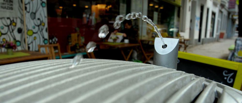 Tröpfel, tröpfel. Dieses Exemplar steht in Neukölln.