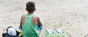 Oft ohne Arzt und Impfung: ein Flüchtlingskind in Berlin.