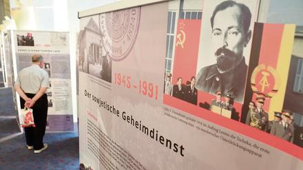 Die Ausstellung über die sowjetische Besatzung von 1945 bis 1994 im Abgeordnetenhaus.