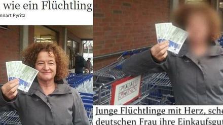 Aus dem Zusammenhang gerissen. Ellen Häring fand ihr verfremdetes Foto auf einem rechten Forum auf Facebook wieder