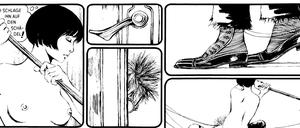 Waghalsige Layouts, freizügige Bilder: Eine Szene aus dem besprochenen Sammelband.