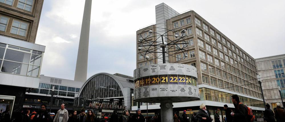 Der Alexanderplatz ist einer der wärmsten Orte in Berlin. 