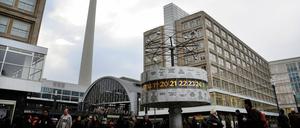 Der Alexanderplatz ist einer der wärmsten Orte in Berlin. 