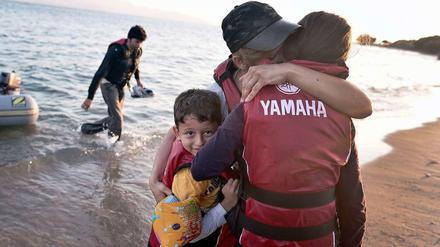 Gerettet. Flüchtlinge erreichen die griechische Insel Kos.