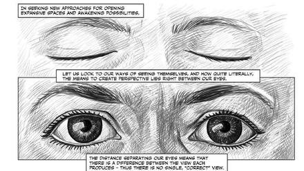 Neuer Blick: Eine Seite aus "Unflattening".