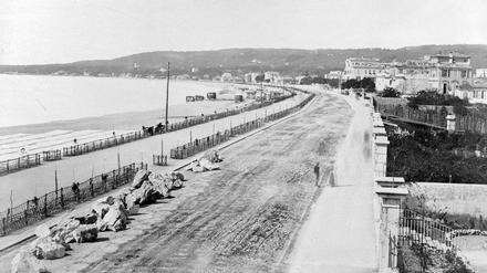 Historischer Blick auf die Promenade des Anglais 