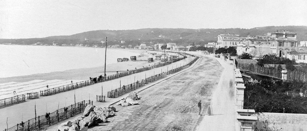 Historischer Blick auf die Promenade des Anglais