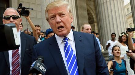Donald Trump will Präsident der USA werden.